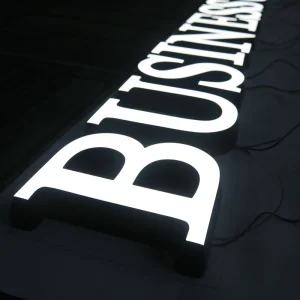Indoor Outdoor LED Signs 3D Acrylic Logo Mini Decoration Frontlit LED Solid Cut Letter Wall Logo Advertising Signages