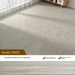 Indoor Self Adhesive Wood Grain Vinyl Floor Sticker Modern Anti slip Wear Resistant Eco Friendly for Bedroom Living Room Office