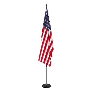 Indoor Telescoping Flag Pole With Base Aluminum Commercial Indoor Flagpole Heavy Duty Indoor Flag Pole Kit For Office School