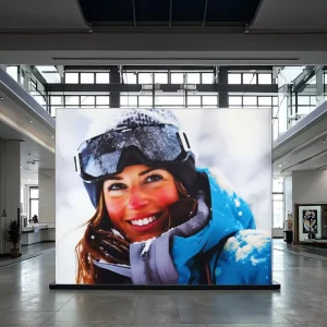 Indoor Waterproof Ultra Slim Decorative LED Light Box Stand Rectangular Illuminated Advertising Aluminum Frame Fabric Display