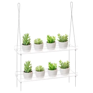 Indoors Home Decorative Hanging Floating Display Shelves Acrylic Window Plant Shelf
