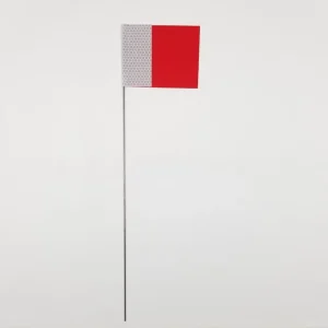 Industrial 1000pcs Reflective PVC Survey Flags Heavy Duty Steel Wire Marker Flags for Road Construction and Utility Maintenance