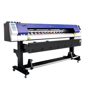 Industrial Digital Eco Solvent Inkjet Printer XP600 F1080 I3200 CMYK Ink New Flex Paper Plotter