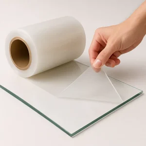 Industrial Grade Construction Window Film Permanent Adhesive 2 Years No Glue Residue for Dust UV Protection