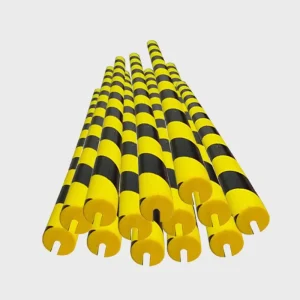 Industrial Grade Self Adhesive PU Bumper Strip Collision Protection Garage Black Yellow Warning Wear Resistant Foam 4.5cm
