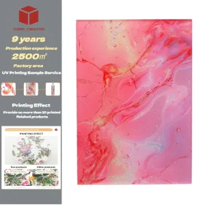 Industrial Grade UV Printing Service For Acrylic Boards Sharp Details Fade Resistant Prints For Advertising Interior Signage