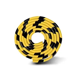 Industrial U-shaped Self-Adhesive Yellow Black Anti-Collision Strip Garage Workshop Facilities Warning Edge Protection PVC