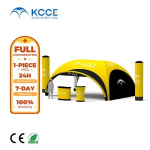 Inflatable Advertising Material Custom Popup Canopy Tent Large Space 3-Min Setup Inflatable Tent for Karting Sports Events
