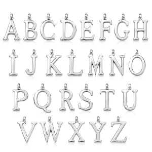 Initial Letter Charms A Z Alphabet Pendant Jewelry Rhinestone Charms for Necklace Bracelet Keychain DIY Gift for Women Girls