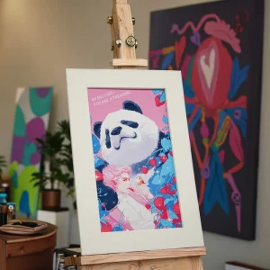 Ink Printed UV Coated Acid Free Fancy Paper Digital Printing Art Poster Framed Decorative Painting Celebrity Photo