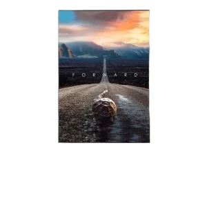 Inspirational Paper Posters and Prints Wall Art Mindset Forward by Watercolor Digital Printing for Home Decoration