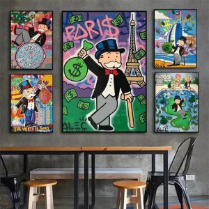 Inspiring Money Poster HD Picture Print Home Wall Art Deco Pop Wall Painter Home Decorative Painting