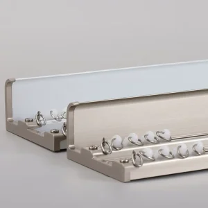Integrated Curtain Box Straight Guide Track Anti Rust Aluminum Profile Smooth Glide Hardware for Indoor Windows