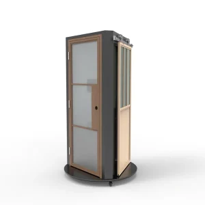 Iron Frame Three Doors Door Display Stand Rack System