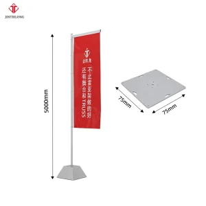 Iron Steel Road Flag for Stage Events Durable Lightweight Quick Installation