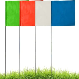 Irrigation Flag with Wood Pole Double Sided Digital Printing Roadside Decoration Custom Irrigation Flags