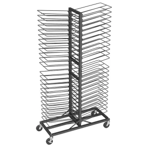 JH Mech Multi Purpose Cabinet Door Paint Drying Organizer with Sturdy Frame for Classroom Metal Mobile Art Drying Rack