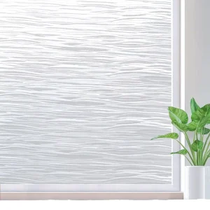 Jinyi Durable Frosted Privacy Window Glass Removable Vinyl Door Film UV Blocking Static Non Adhesive Window Cling Sticker