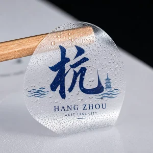 Jinyu Factory OEM Versatile White Adhesive Sticker Decal Waterproof Label for Cosmetic Jar