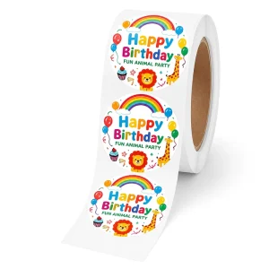 Jinyu OEM ODM Versatile Clear Adhesive Label Waterproof Lable for Spring Celebration Gift Bag