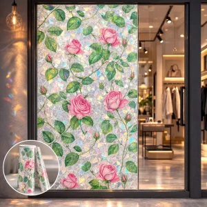JoyShine Frosted Privacy Window Film for Hotel Lobby Glass and Reception