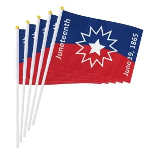 June Festival Handheld Flag Polyester Indoor Outdoor Colorful Flag June Festival Handheld Flag