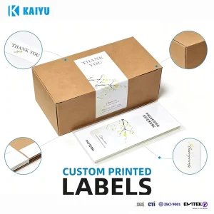 KAIYU 15 Year Factory High Quality Factory Price Durable PP Material Waterproof Adhesive Stickers Custom Label Printing