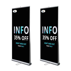 Kakemono Roll up Displays Advertising Banner Stand Rollup Standee Aluminum Roll Screen Stand Retractable Banners Pull up Banner