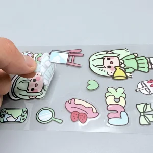 Kawaii Stationery Stickers Book for Kids Early Education Cute Cartoon Reusable Children’s Stickers Perfect Gift Packaging Labels