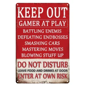 Keep Out Vintage Funny Metal Sign Plate Cafe Bar Pub Club Restaurant Wall Decor Retro Tin Sign Customized Wholesales
