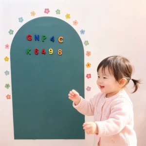 Kids Arch Magnetic Chalk Wall Decal Removable Peel Stick Blackboard Sticker for Playroom Home Classroom Use