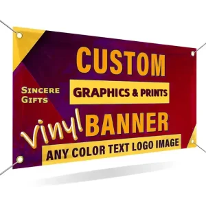 Knife Coated Banner with Metal Grommets Custom Printed Durable Waterproof Banner for Long Term Roadside Ads
