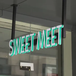Koncept Mini Acrylic Luminescent Text LED Lighting Text Mini LED Letter Mini Billboard