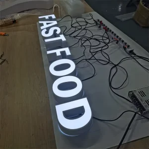 Koncept Outdoor Led Illuminated Led Channel Letter Sign Halo Lit Signs Led Sign Letters Light for Mall