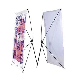 Korean Style X Banner Stand 80x180cm Foldable Adjustable Portable PVC Display for Retail Shop Promotion Advertising Event