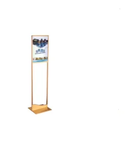 L Shape Type Sign Stand Display Rack for Exhibition Museum Hotel Lobby