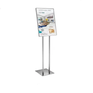 L Shape Type Sign Stand Display Rack for Exhibition Museum Hotel Lobby