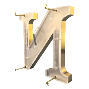 L-shaped Backlit Font Screw Support, Advertising Sign Hanging Mounting Bracket