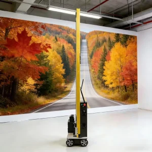 LC A2 Waterproof Outdoor Wall Printer with I1600 Printhead UV Ink Foldable Design