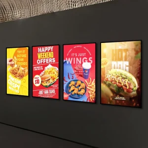 LC Sign Illuminated Waterproof Ultra Slim LED Light Box Led Menu Board Magnetic Advertising Light Box for Restaurant Shop