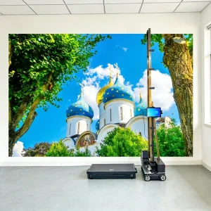 LC Wall Floor 2 in 1 UV HD Inkjet Printer with Semi Automatic High Precision Fast Dry for Tube Bill Printing