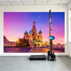 LC Wall Floor 3D Intelligent for Wall Painting 2 in 1 Inkjet Printer DX7 Head UV Fast Dry Tube Card Bill Printer