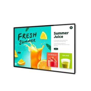 LCD Digital Poster Signage Frame Wall Mount Advertising Display for Restaurant Elevator Education Use