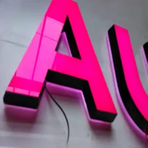 LED 3D Signboard Luminous Stainless Steel Aluminum Acrylic 3D Backlit Letters Illuminated Sign Frontlit Channel Letters for Car
