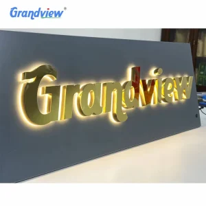LED 3d Channel Letter Stainless Steel Punching Holes Front Illumination Letter Sign Outdoor Advertising Signboard for Business