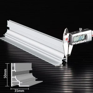 LED Advertising LightBox Extrusion Vertical Single Side Aluminum Fabric Profile for Light Box