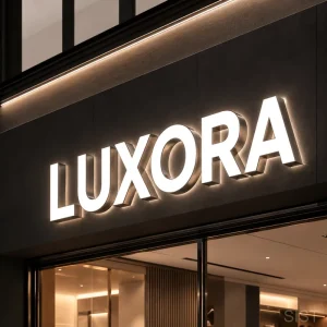 LED Advertising Sign With Personalized Logo Frosted Stainless Steel Acrylic Luminous Letter for Outdoor Bar