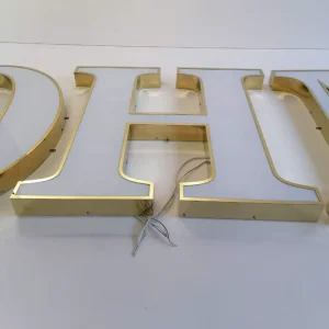 LED Advertising Signs Store Shop Facade Letter Sign Stainless Steel Sign Outdoor Signage