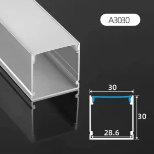 LED Aluminum Profile Light Surface Mounted Aluminum Extrusion Profiles Channel With Diffuser for LED Strip