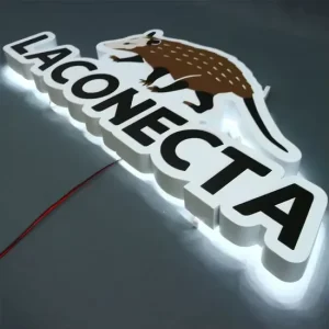 LED Backlit Aluminum Mini Luminous Characters (LED Letters) AC IP65 Waterproof Office Signs Advertising Bluetooth App Decoration